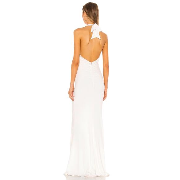 Nookie Illegal Halter Gown Maxi Formal Elegant Gala Bridal Wedding Party XS - Picture 3 of 10